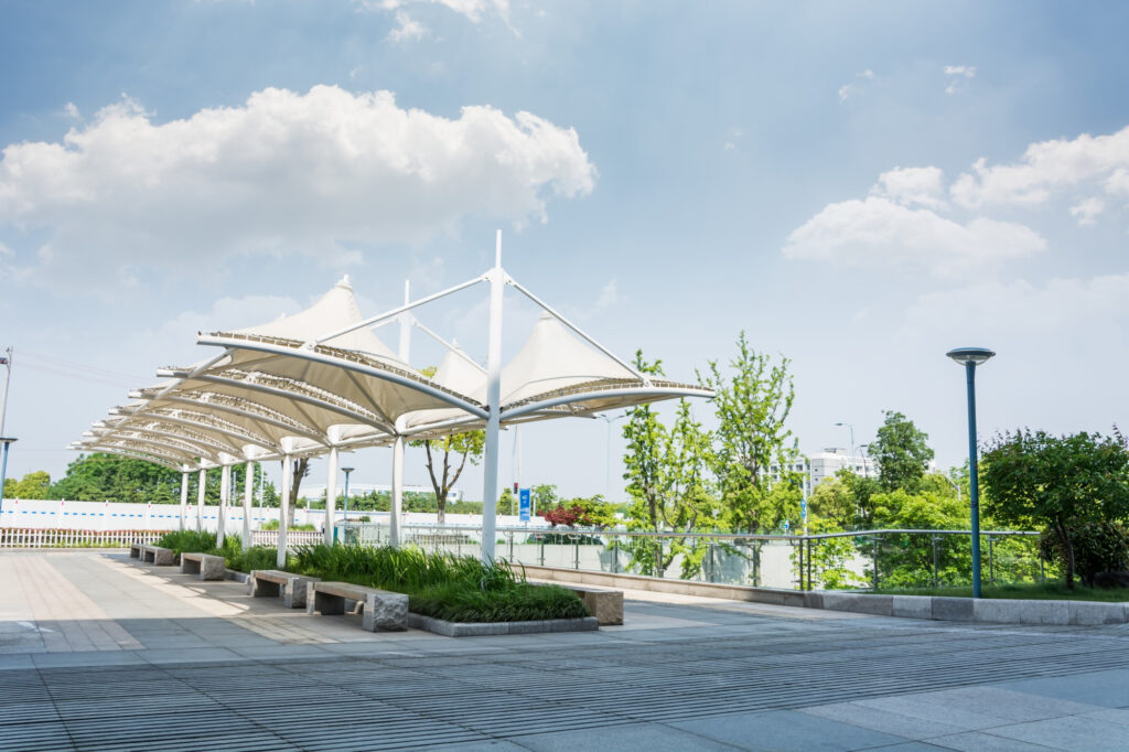 Car Parking Tensile Shed Structure