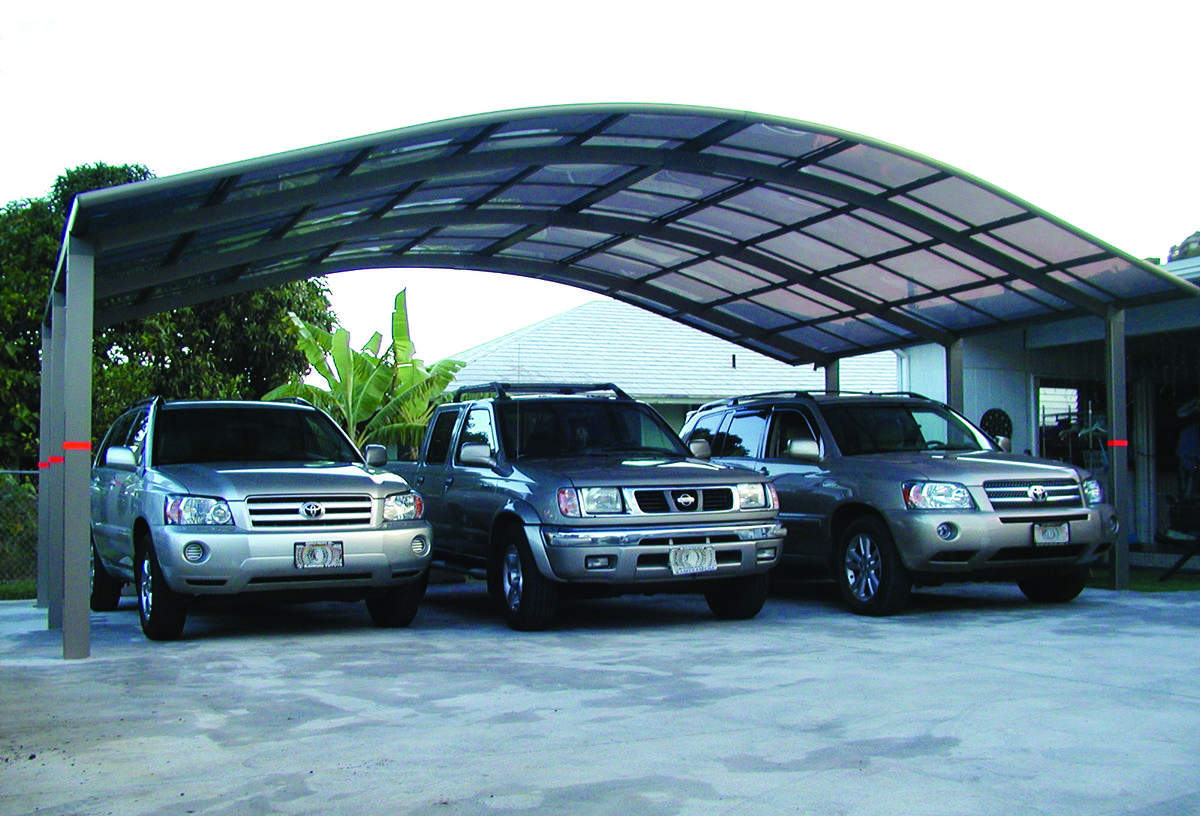 Modern tensile car parking structure