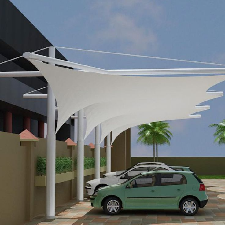 Stylish tensile awning installation by Tensilehub